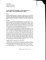 A Late Quaternary Chronology of Mass  Wasting for a Small Valley in the Lemhi Mountains of Idaho
