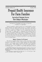 Prepaid health insurance for farm families