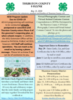 Thurston County 4-H LINK, May 21, 2020