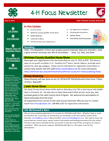 WSU Whitman County Extension 4-H Focus Newsletter, July 3, 2019