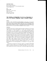 The Variation in Anlagonistic Streptomyces Populations in Soils from Different Vegetation Types in Western Oregon