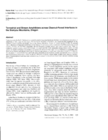 Terrestrial and stream amphibians across clearcut-forest interfaces in the Siskiyou Mountains, Oregon