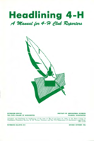 Headlining 4-H: A manual for 4-H club reporters