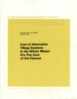 Cost of alternative tillage systems in the winter wheat-dry pea area of the Palouse