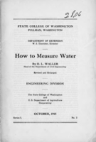 How to measure water
