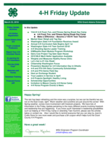 4-H Friday Update, March 23, 2018