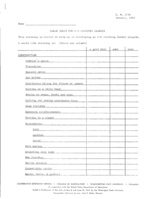 Check sheet for 4-H clothing leaders