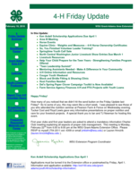 4-H Friday Update, February 19, 2016