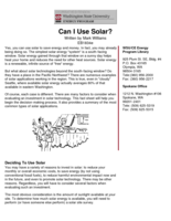 Can I Use Solar?