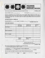 Advanced livestock breeding record
