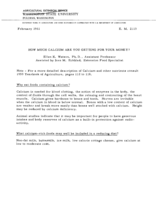 How much calcium are you getting for your money?