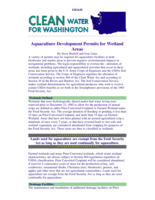 Aquaculture Development Permits for Wetland Areas