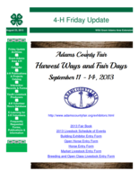4-H Friday Update, August 23, 2013