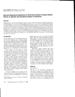 Biomass Regression Equations for Understory Plants in Coastal Alaska: Effects of Species and Sampling Design on Estimates