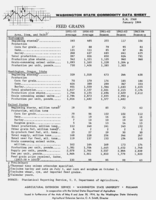 Washington state commodity data sheet: Feed grains