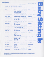 A book list for preschool children