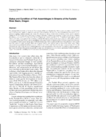 Status and condition of fish assemblages in streams of the Tualatin River Basin, Oregon