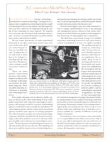 A Conservation Model for Archaeology