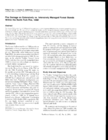 Fire Damage on Extensively vs. Intensively Managed Forest Stands Within the North Fork Fire, 1988