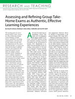 Assessing and refining group take-home exams as authentic, effective learning experiences