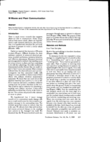 W-Waves and Plant Communication