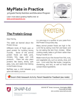 MyPlate in Practice: Lesson 2a (Protein)