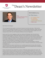 Dean's Newsletter, September 2014