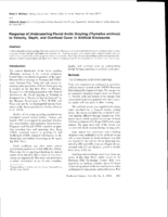 Response of Underyearling Fluvial Arctic Grayling (Thymallus arcticus) to Velocity, Depth, and Overhead Cover in Artificial Enclosures