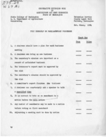 Test yourself on parliamentary procedure