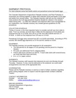 Shipment protocol for field-collected cereal leaf beetle adults and parasitized cereal leaf beetle eggs