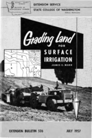 Grading land for surface irrigation