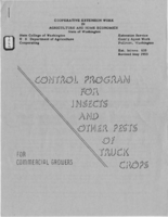 Control program for insects and other pests of truck crops for commercial growers