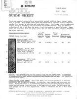 Soil guide sheet: Burbank