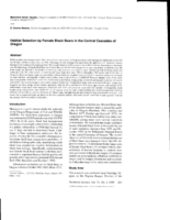 Habitat selection by female black bears in the central Cascades of Oregon