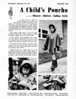 A child's poncho . . . Shower-shelter, Indian style