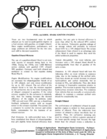 Fuel alcohol: Spark ignition engines