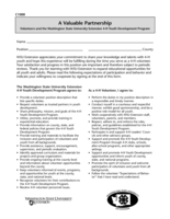 A Valuable Partnership: volunteers and the Washington State University Extension 4-H youth development program