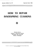 How to repair innerspring cushions