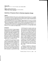 Sensitivity of Frequency Plots for Detecting Vegetation Change