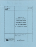 2002 cost of producing alfalfa hay under center pivot irrigation in the Columbia Basin of Washington