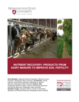 Nutrient recovery: Products from dairy manure to improve soil fertility