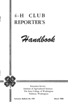 4-H club reporter's handbook