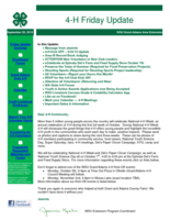 4-H Friday Update, September 25, 2015
