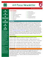 WSU Whitman County Extension 4-H Focus Newsletter, January 13, 2020