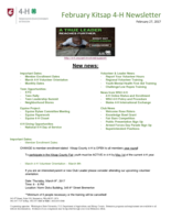 Kitsap County 4-H Newsletter, February 2017