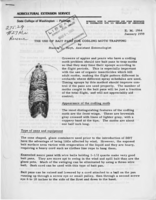 The use of bait pans for codling moth trapping