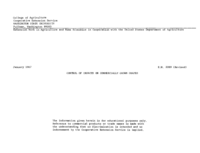 Control of insects on commercially grown grapes