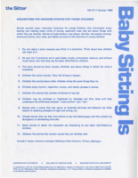 Suggestions for choosing stories for young children