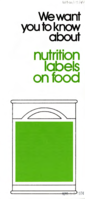 We want to know about nutrition labels on food