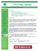 4-H Friday Update, March 20, 2020